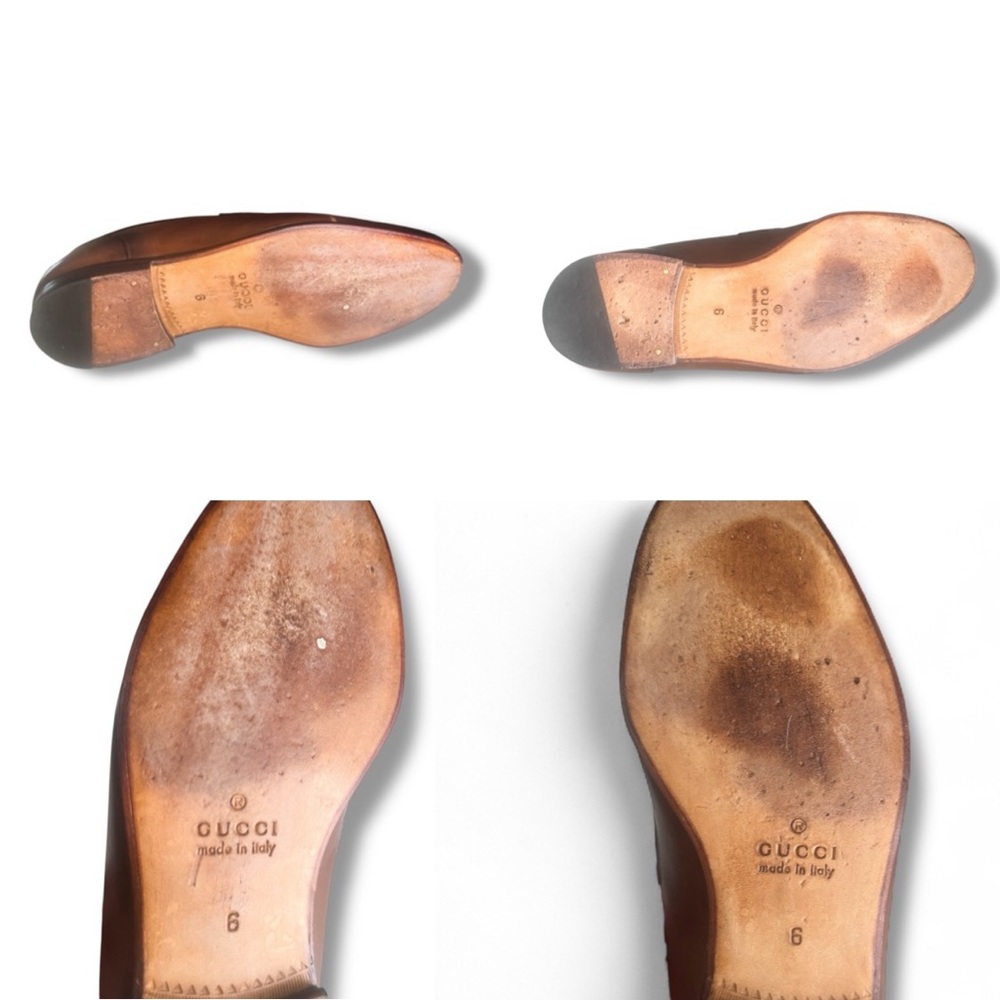 Gucci Brown Leather Horsebit Loafers - Picture 9 of 14